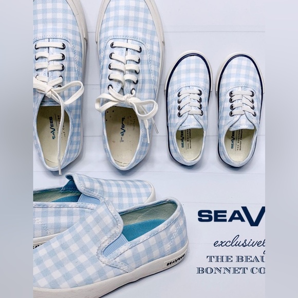 SeaVees Baja Shoes in Buckhead Blue Gingham for The Beaufort Bonnet Company NIB - Picture 9 of 9